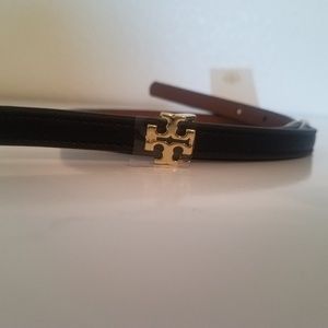 Reversible gold Logo 0.5 inch belt